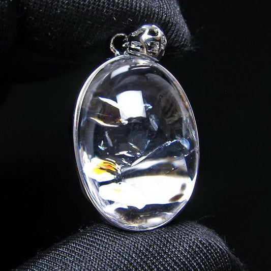 アイリスクォーツ 水晶 ペンダント 虹入り  一点物 112-14190