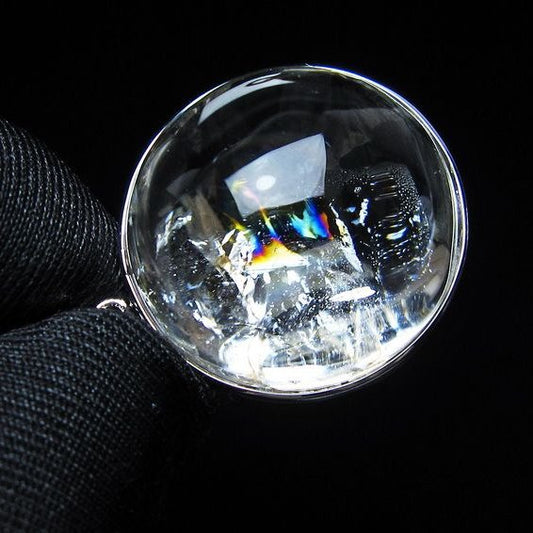 アイリスクォーツ 水晶 ペンダント 虹入り  一点物 112-14196