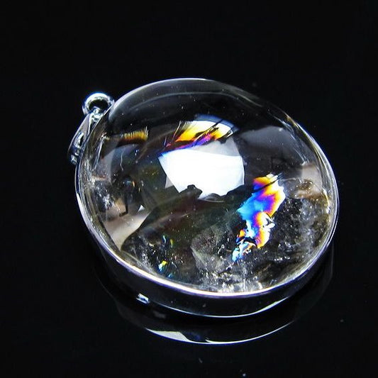 アイリスクォーツ 水晶 ペンダント 虹入り  一点物 112-14200
