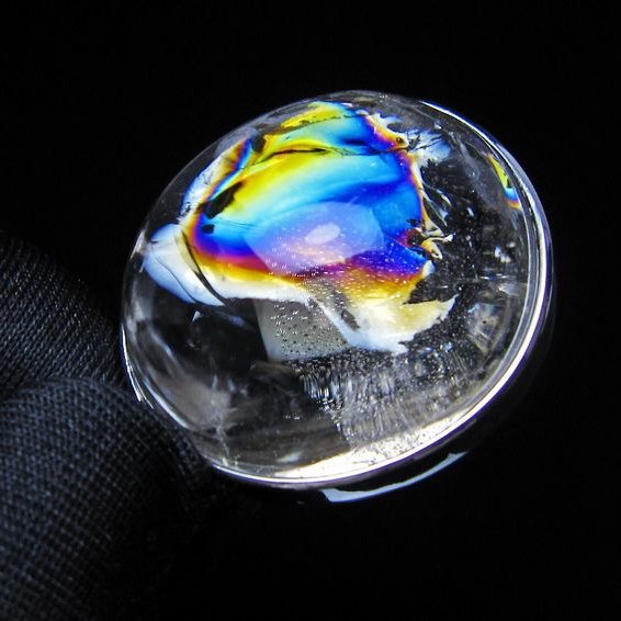 アイリスクォーツ 水晶 ペンダント 虹入り  一点物 112-14203