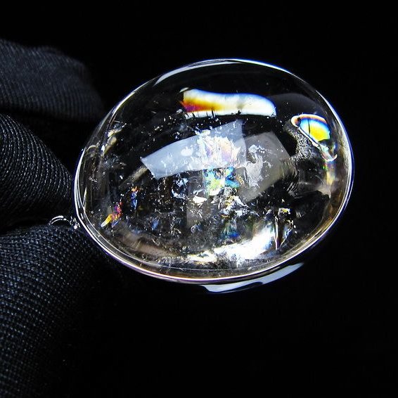アイリスクォーツ 水晶 ペンダント 虹入り  一点物 112-14205