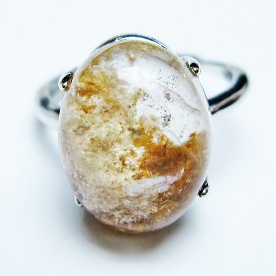 ガーデンクォーツ×シルバー950 リング/13号 ガーデンクォーツ×シルバー950 リング/13号