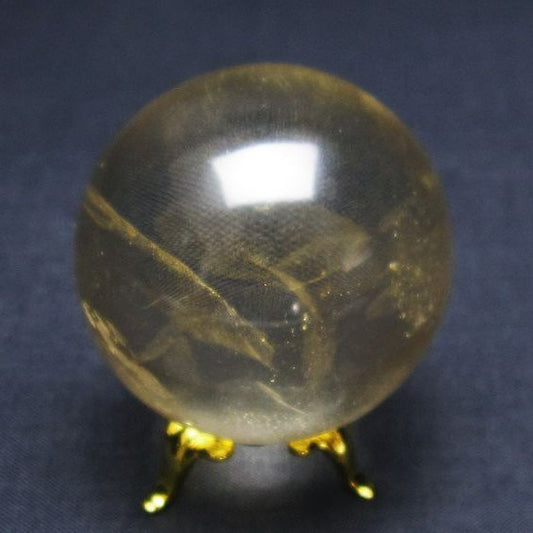 水晶 丸玉 虹入り 46mm 水晶玉 一点物 141-6062