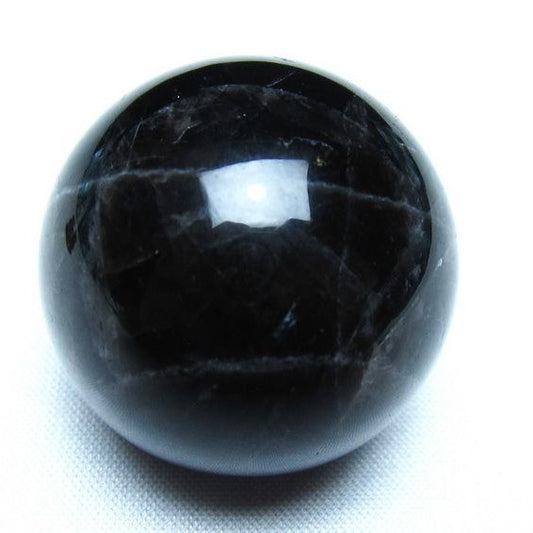 モリオン 黒水晶 丸玉 34mm スフィア 置物 原石 141-7340