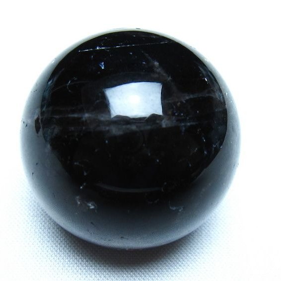 モリオン 黒水晶 丸玉 34mm スフィア 置物 原石 141-7342