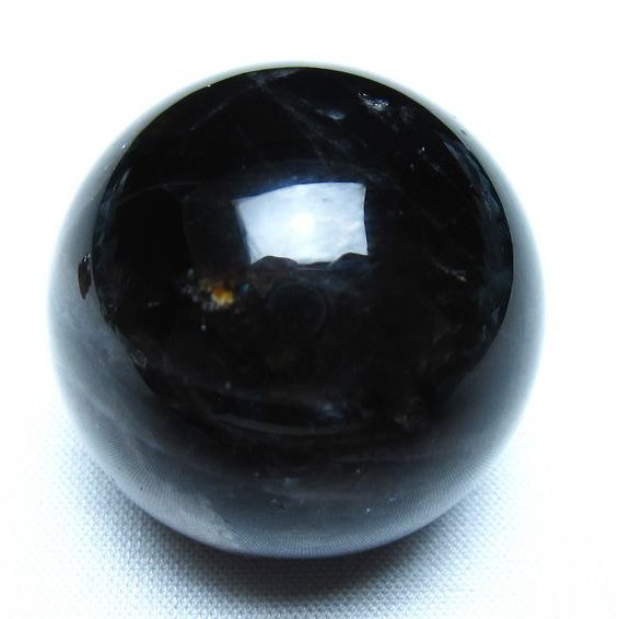 モリオン 黒水晶 丸玉 34mm スフィア 置物 原石 141-7344