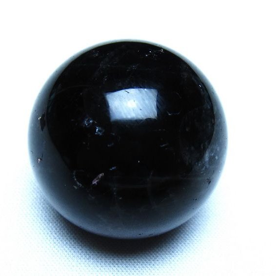 モリオン 黒水晶 丸玉 34mm スフィア 置物 原石 141-7355