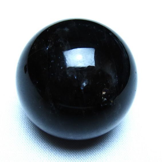 モリオン 黒水晶 丸玉 34mm スフィア 置物 原石 141-7363