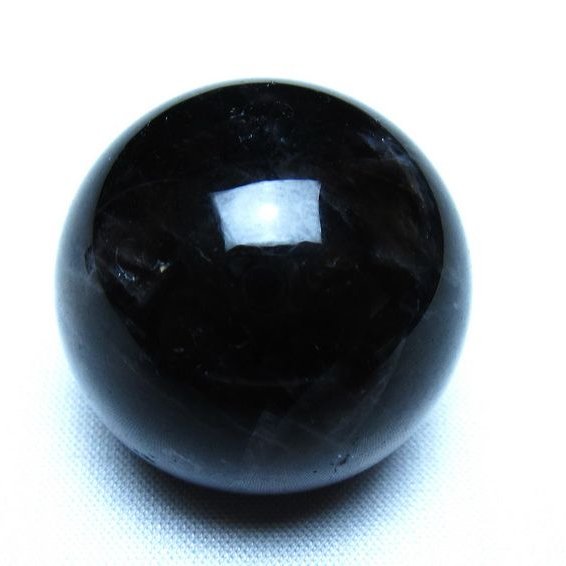 モリオン 黒水晶 丸玉 34mm スフィア 置物 原石 141-7365