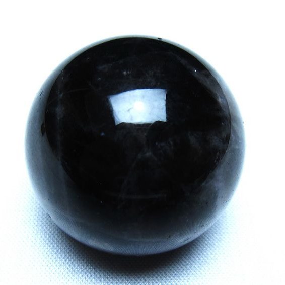 モリオン 黒水晶 丸玉 34mm スフィア 置物 原石 141-7372