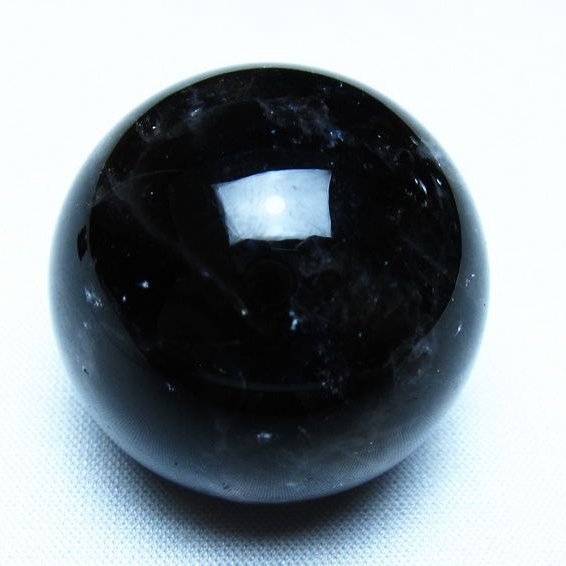 モリオン 黒水晶 丸玉 35mm スフィア 置物 原石 141-7380