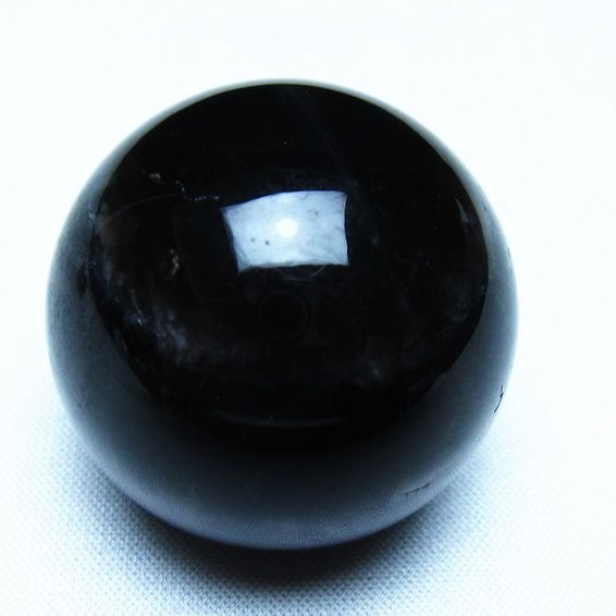 モリオン 黒水晶 丸玉 35mm スフィア 置物 原石 141-7382