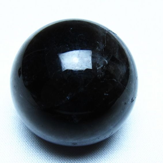 モリオン 黒水晶 丸玉 35mm スフィア 置物 原石 141-7390