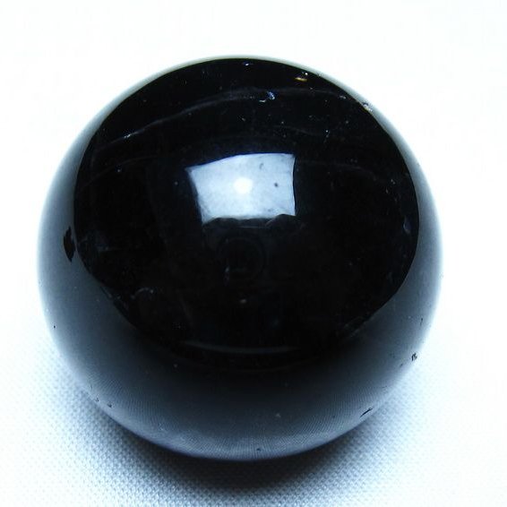 黒水晶 モリオン 丸玉 36mm スフィア 置物 原石 141-7440