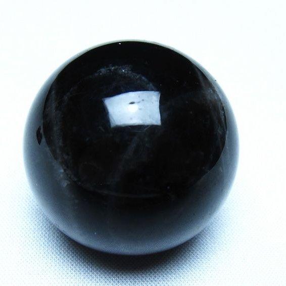 黒水晶 モリオン 丸玉 36mm スフィア 置物 原石 141-7442