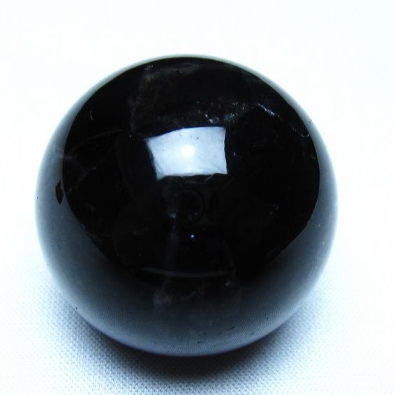 黒水晶 モリオン 丸玉 36mm スフィア 置物 原石 141-7448