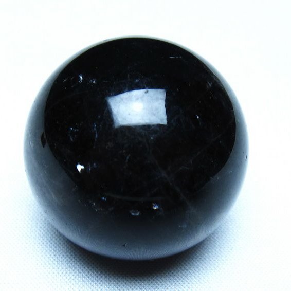 黒水晶 モリオン 丸玉 36mm スフィア 置物 原石 141-7449