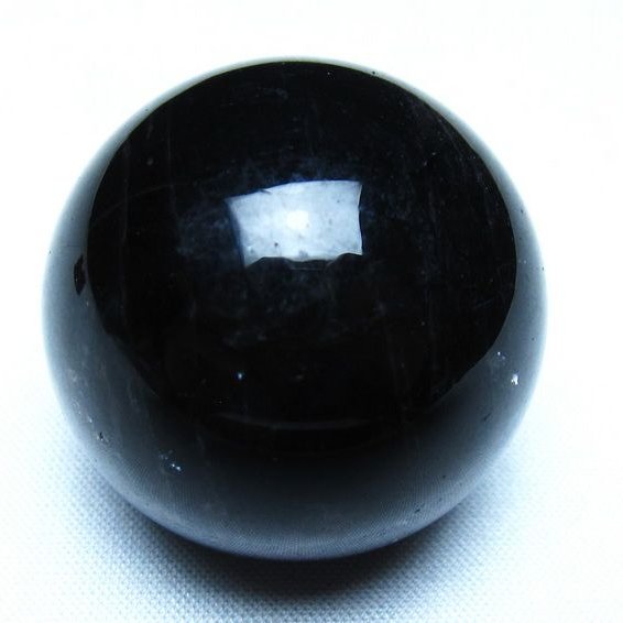 黒水晶 モリオン 丸玉 36mm スフィア 置物 原石 141-7450