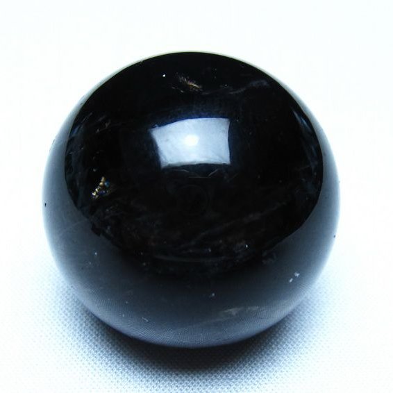 黒水晶 モリオン 丸玉 36mm スフィア 置物 原石 141-7451