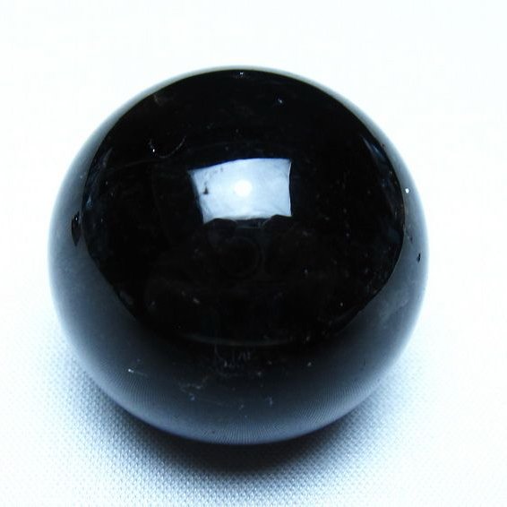 黒水晶 モリオン 丸玉 35mm スフィア 置物 原石 141-7459