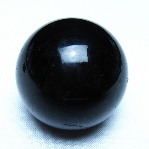 黒水晶 モリオン 丸玉 35mm スフィア 置物 原石 141-7461