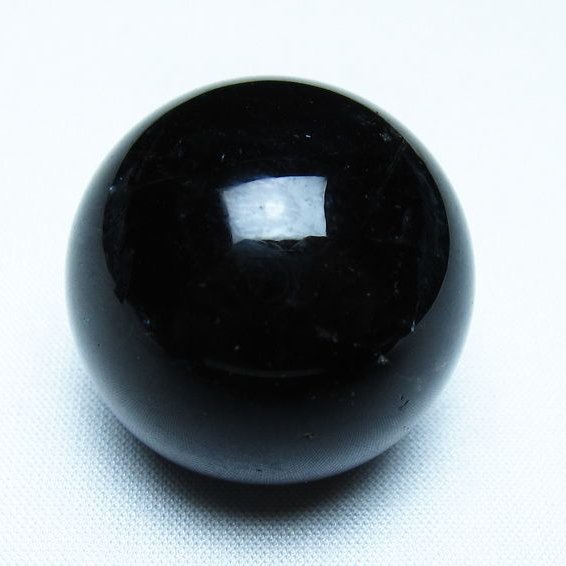 モリオン 丸玉 黒水晶 丸玉 34mm スフィア 置物 原石 141-7509