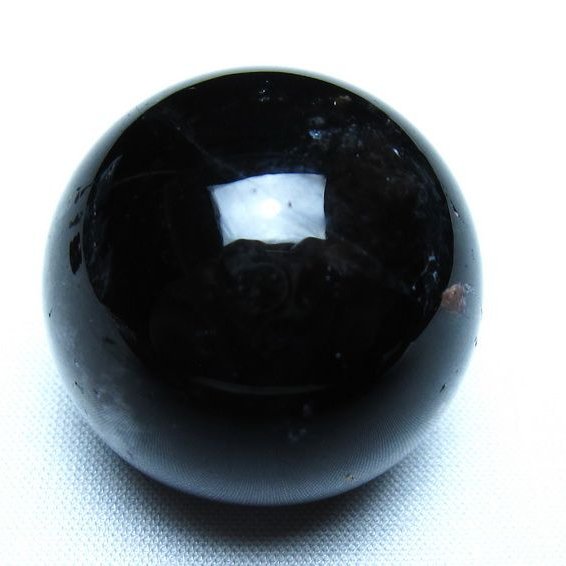 モリオン 丸玉 黒水晶 丸玉 34mm スフィア 置物 原石 141-7515