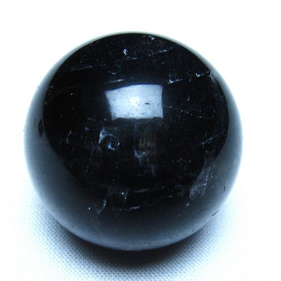 黒水晶 丸玉 モリオン 丸玉 34mm スフィア 置物 原石 141-7537