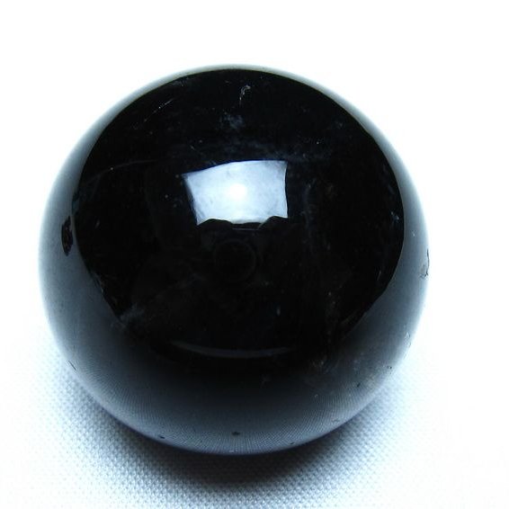 黒水晶 丸玉 モリオン 丸玉 34mm スフィア 置物 原石 141-7550