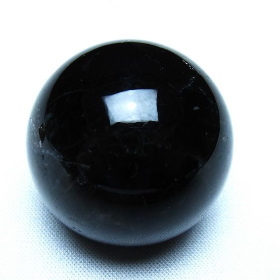 黒水晶 丸玉 モリオン 丸玉 34mm スフィア 置物 原石 141-7558