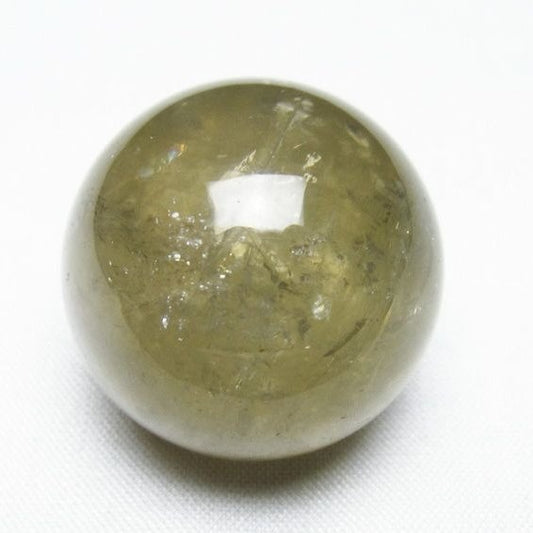 シトリン 丸玉 31mm シトリンクォーツ スフィア 置物 一点物 141-7830