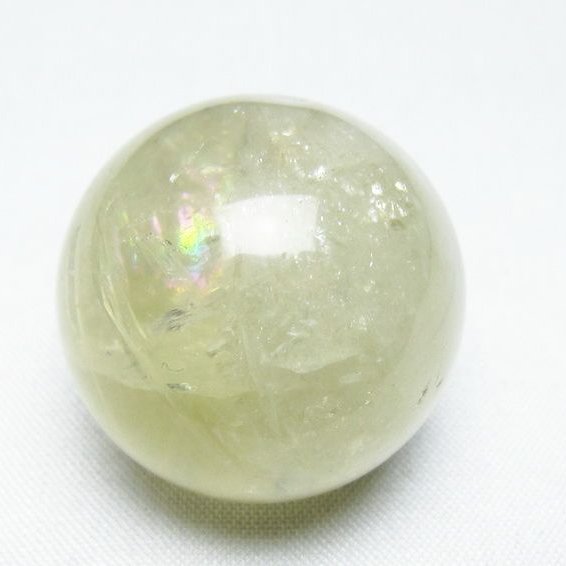 シトリン 丸玉 31mm シトリンクォーツ スフィア 置物 一点物 141-7833