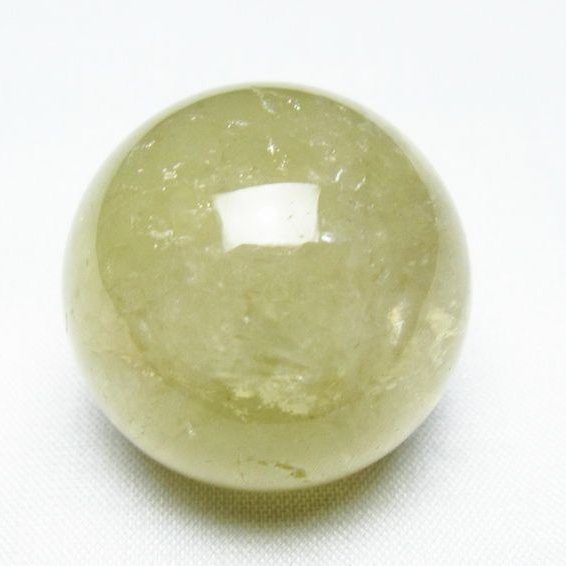 シトリン 丸玉 32mm シトリンクォーツ スフィア 置物 一点物 141-7853