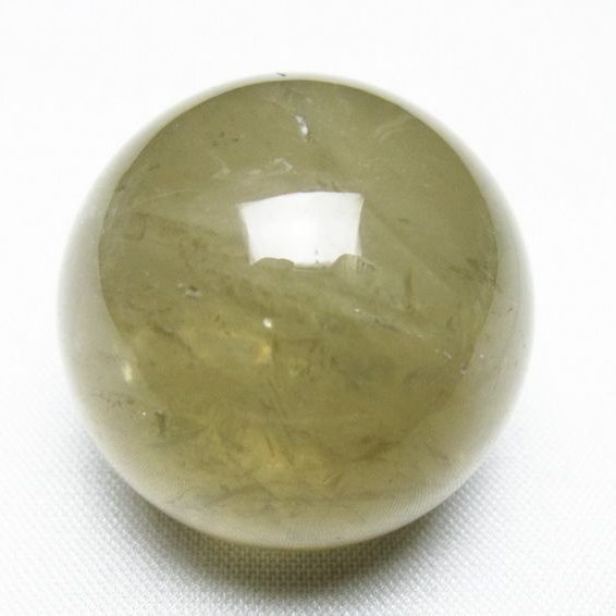 シトリン 丸玉 31mm シトリンクォーツ スフィア 置物 一点物 141-7859