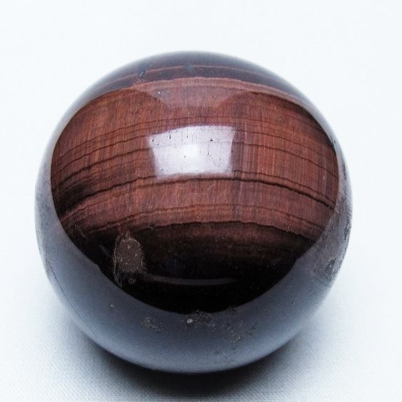 レッドタイガーアイ 丸玉 52mm タイガーアイ スフィア 置物 一点物 141-7962