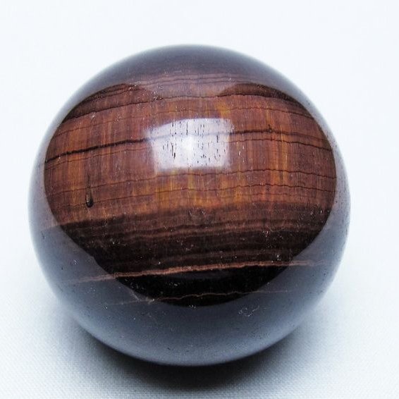 レッドタイガーアイ 丸玉 52mm タイガーアイ スフィア 置物 一点物 141-7963