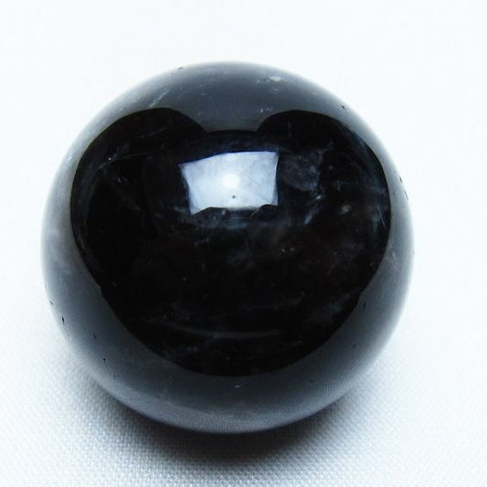 モリオン 丸玉 34mm 黒水晶 スフィア 置物 一点物 141-7976