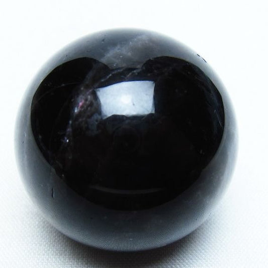 モリオン 丸玉 34mm 黒水晶 スフィア 置物 一点物 141-7988