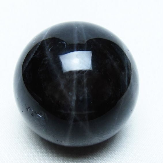 モリオン 丸玉 35mm 黒水晶 スフィア 置物 一点物 141-8023