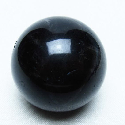 モリオン 丸玉 35mm 黒水晶 スフィア 置物 一点物 141-8025