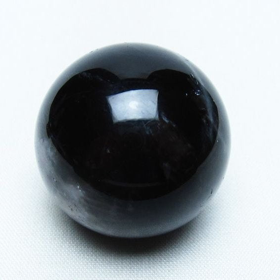 モリオン 丸玉 35mm 黒水晶 スフィア 置物 一点物 141-8026