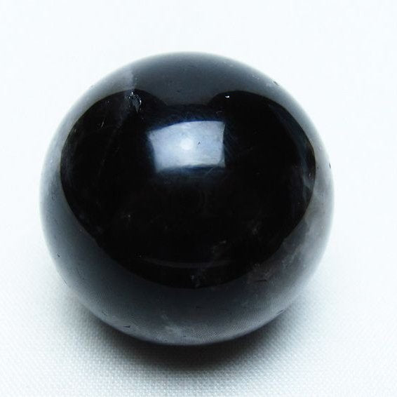 モリオン 丸玉 35mm 黒水晶 スフィア 置物 一点物 141-8027