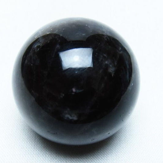 モリオン 丸玉 35mm 黒水晶 スフィア 置物 一点物 141-8031