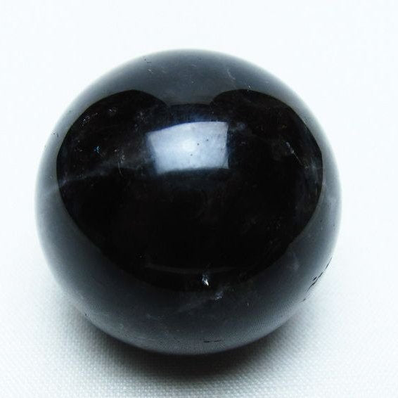 モリオン 丸玉 35mm 黒水晶 スフィア 置物 一点物 141-8035