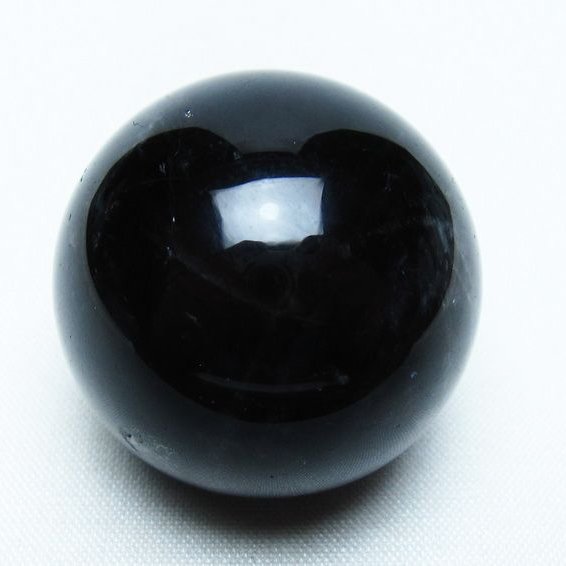 モリオン 丸玉 35mm 黒水晶 スフィア 置物 一点物 141-8037
