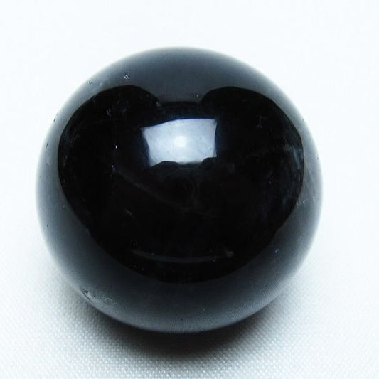 モリオン 丸玉 35mm 黒水晶 スフィア 置物 一点物 141-8037
