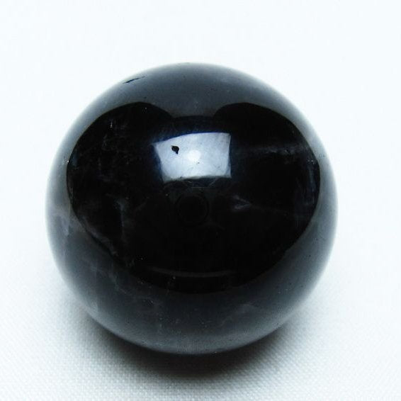 モリオン 丸玉 35mm 黒水晶 スフィア 置物 一点物 141-8038