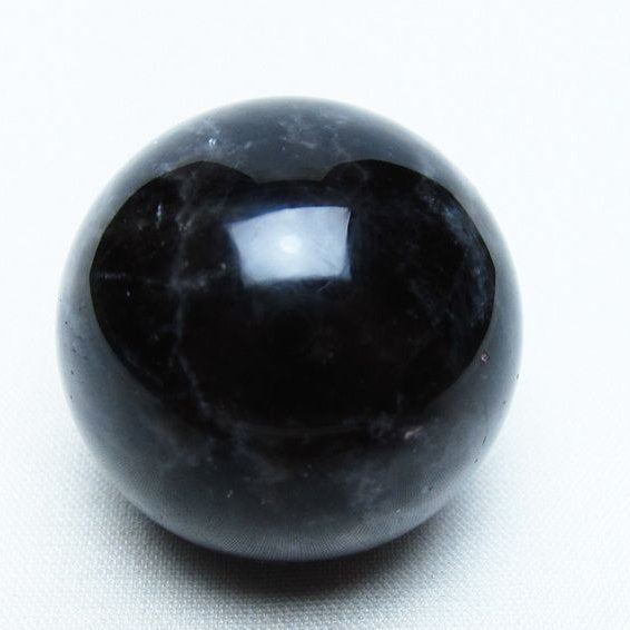 モリオン 丸玉 35mm 黒水晶 スフィア 置物 一点物 141-8039