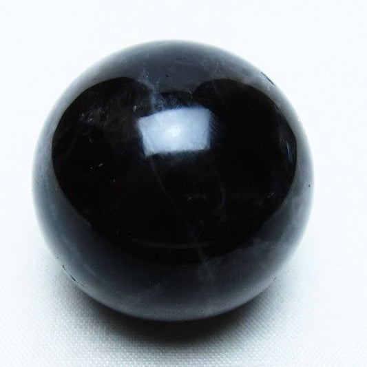 モリオン 丸玉 35mm 黒水晶 スフィア 置物 一点物 141-8041