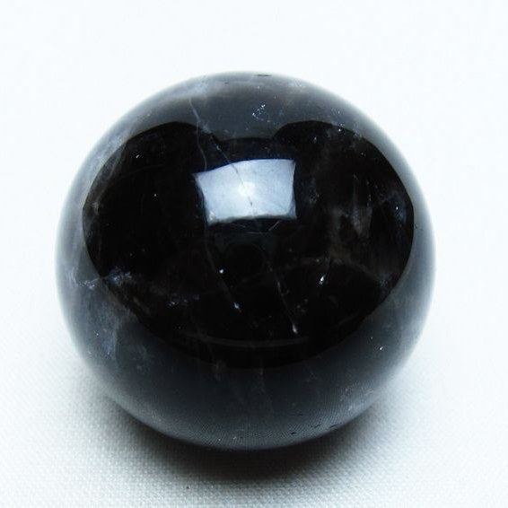 モリオン 丸玉 35mm 黒水晶 スフィア 置物 一点物 141-8046